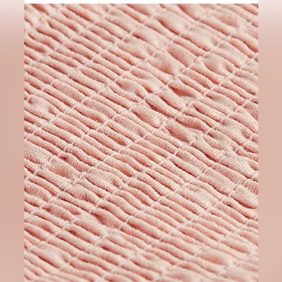 EXPRESS LINEN TIE BANDEAU TOP SZ XL. LIGHT PINK NWT RETAILS $44 - Picture 3 of 6